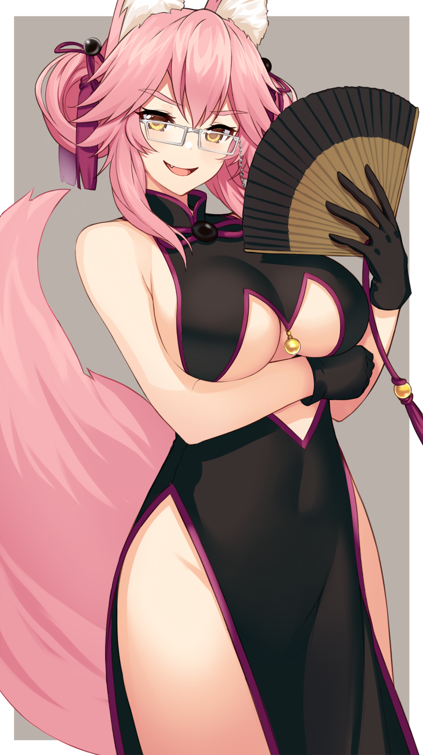 tamamo and koyanskaya (fate and 1 more) drawn by sukebewe