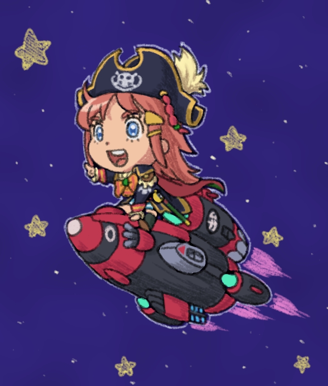 katou marika and bentenmaru (miniskirt pirates) drawn by calpara