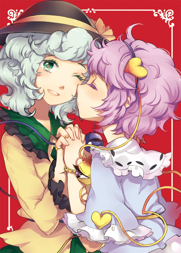 komeiji koishi and komeiji satori (touhou) drawn by reika_(clovia_studio)