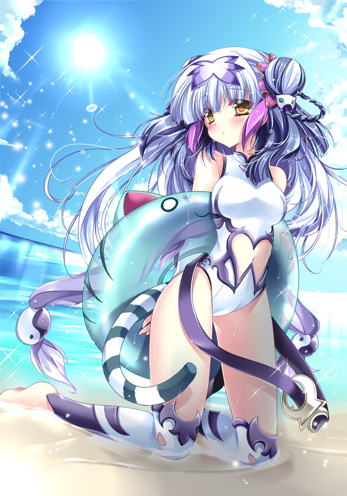 haku (puzzle & dragons) drawn by sakurano_ru