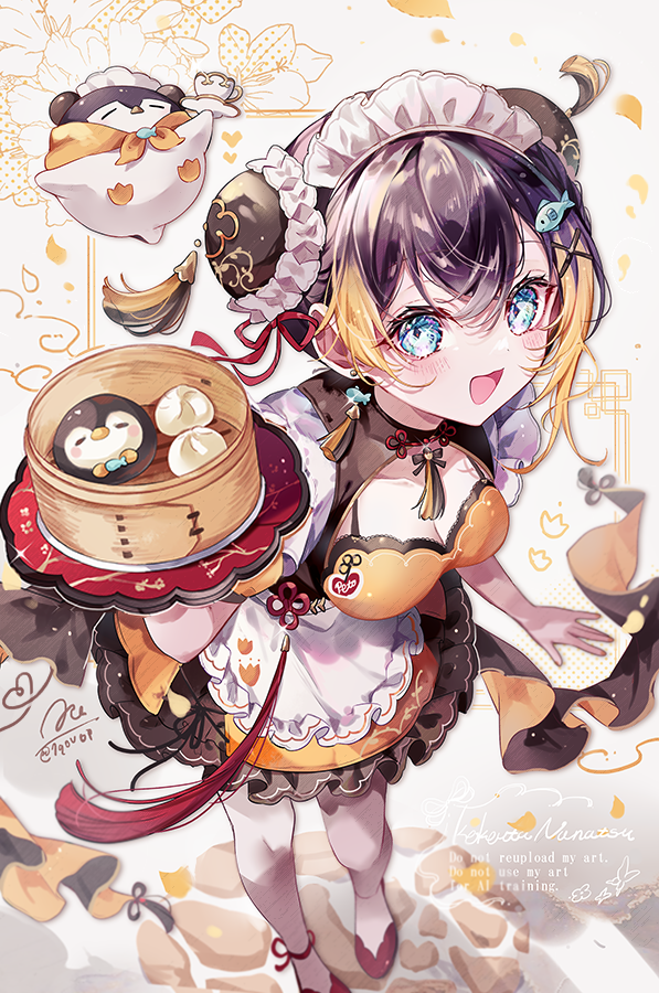petra gurin and pentomo (nijisanji and 1 more) drawn by coco7