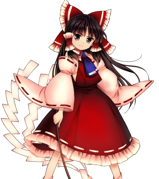 hakurei reimu (touhou and 1 more) drawn by harukawa_moe