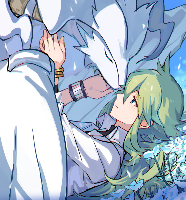 n and reshiram (pokemon and 1 more) drawn by tpi_ri