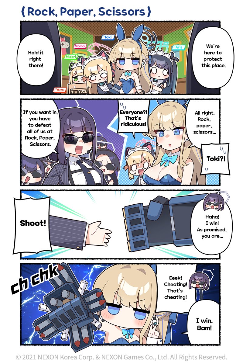 toki, aris, momoi, midori, yuzu, and 1 more (blue archive) drawn by donmin_h