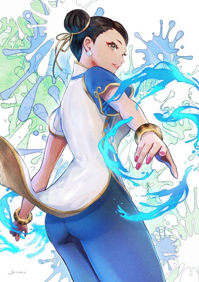 chun-li (street fighter and 1 more) drawn by xiki_oxo