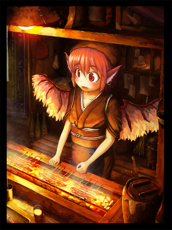 mystia lorelei and okamisty (touhou) drawn by kenny_(kenny_labo)