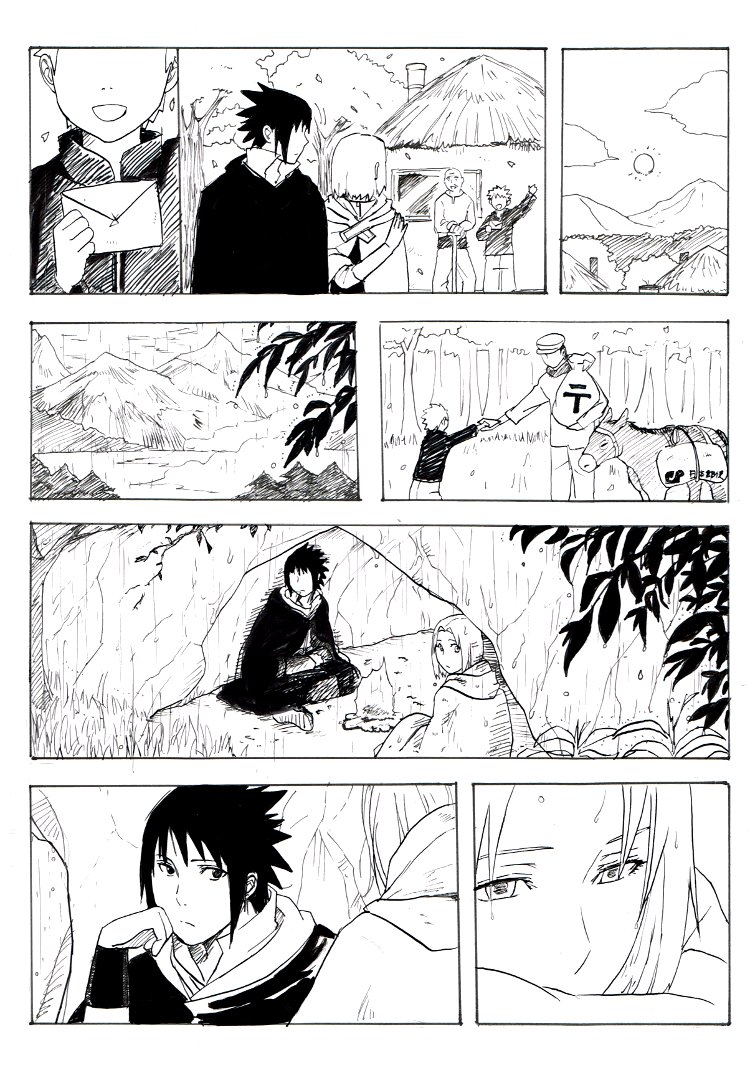 haruno sakura and uchiha sasuke (naruto) drawn by alice_kei_(lemon-jiru)