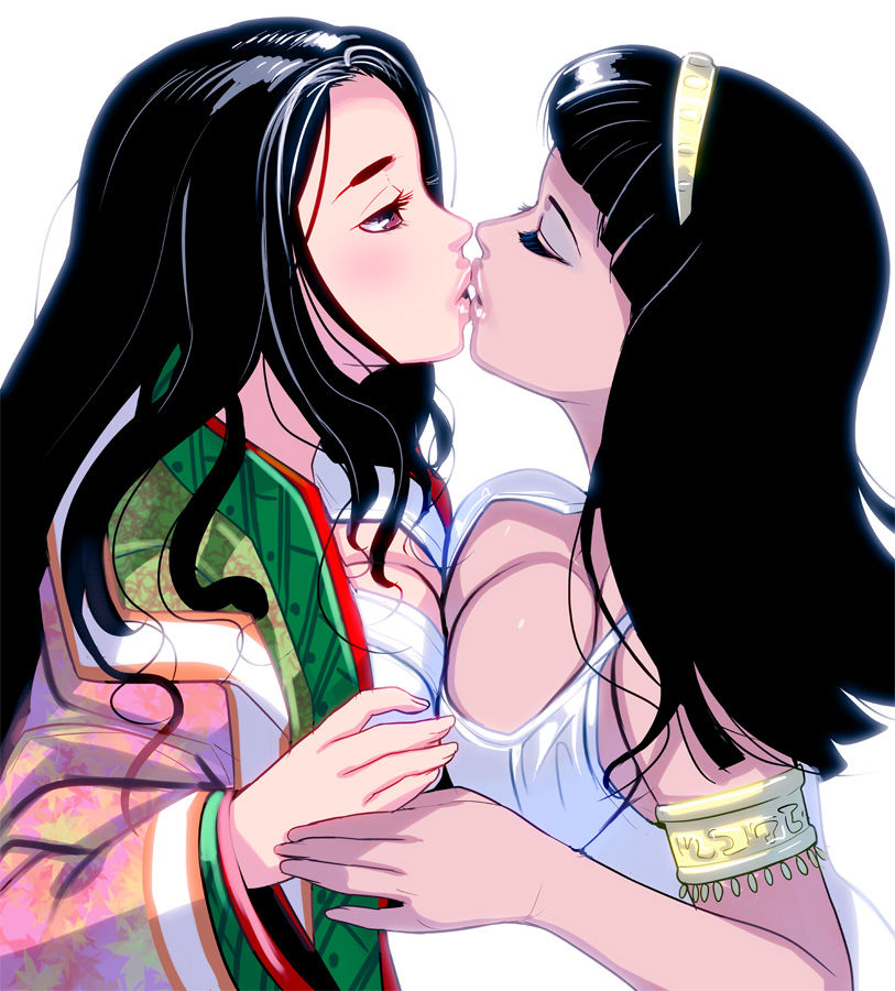 cleopatra and murasaki shikibu (original and 1 more) drawn by kouno_(masao)