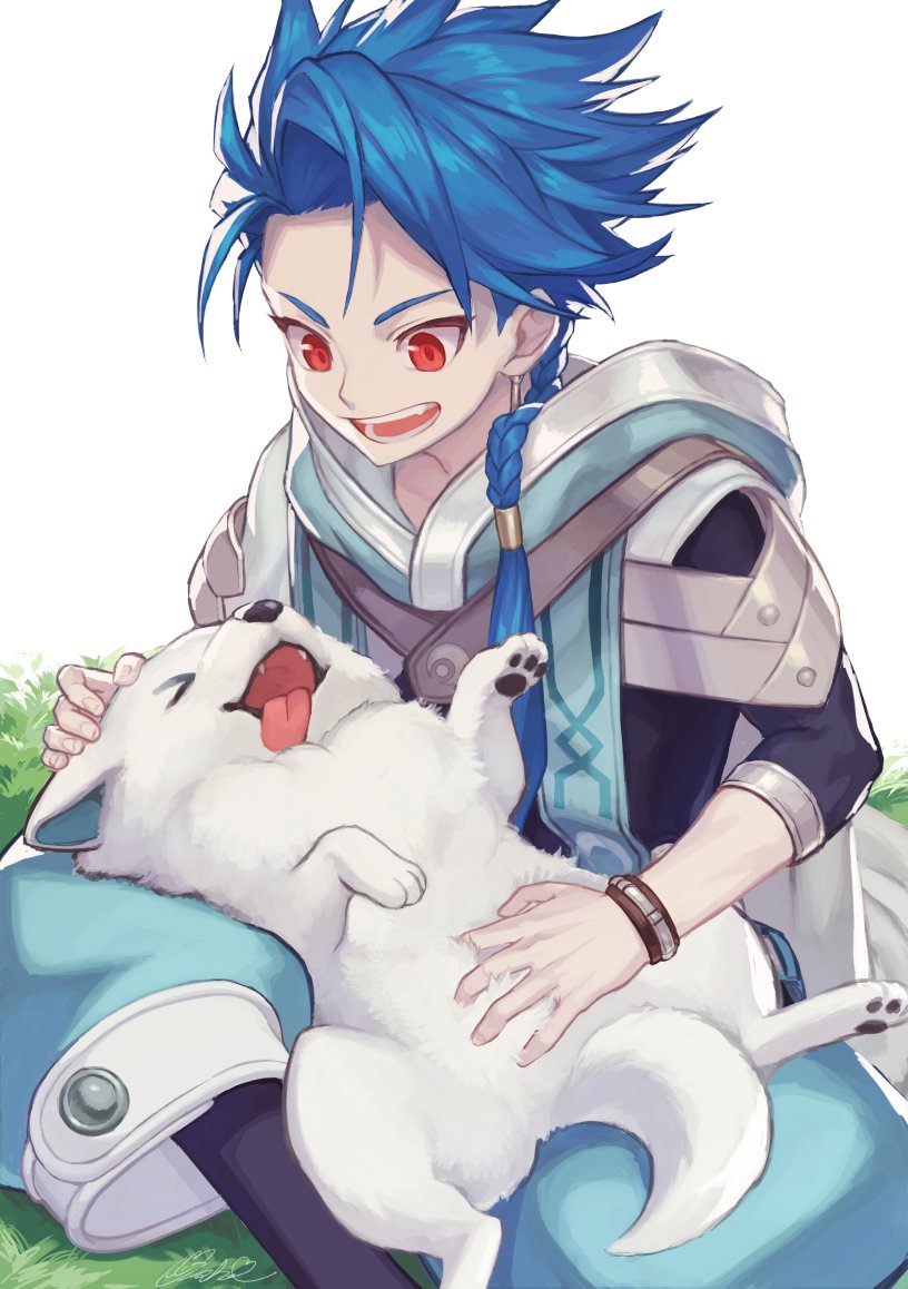 cu chulainn and setanta (fate and 2 more) drawn by usuke