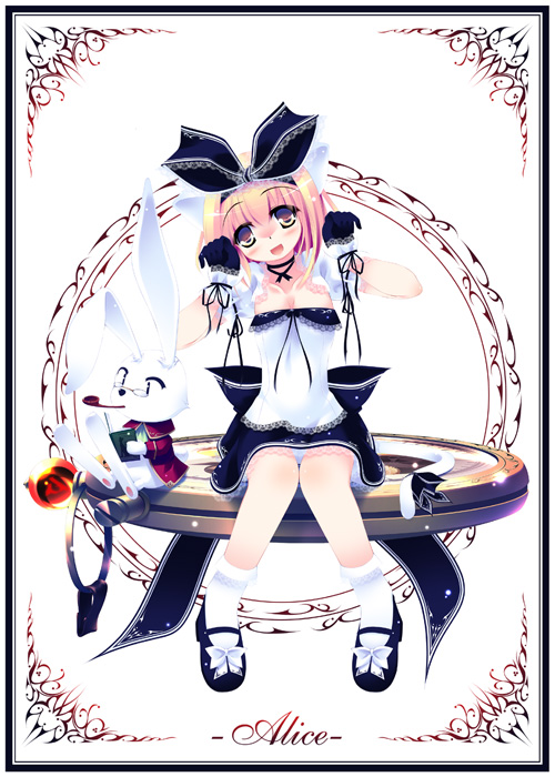 white rabbit (original and 1 more) drawn by inuneko
