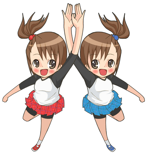 futami mami and futami ami (idolmaster and 1 more)