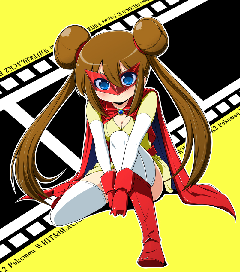 rosa and the riolu girl (pokemon and 1 more) drawn by mitsuki_(mitsukitei)