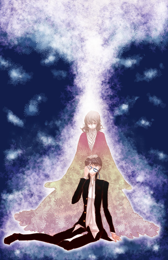 narukami yu and izanami (persona and 1 more) drawn by takao_hami