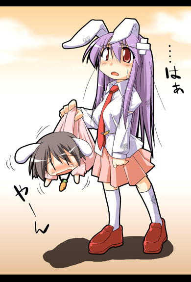 reisen udongein inaba and inaba tewi (touhou) drawn by kurikara