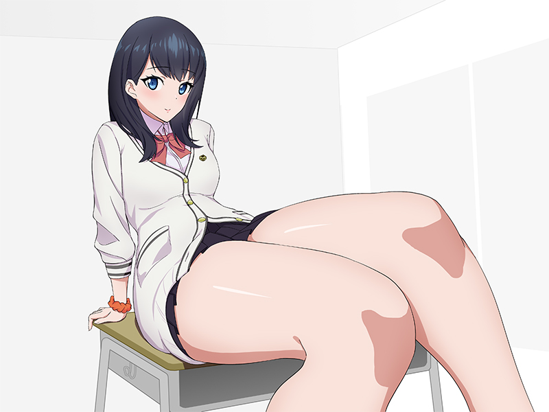 takarada rikka (gridman universe and 1 more) drawn by chobi_kuma