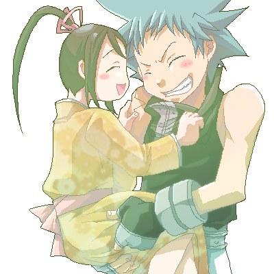 black star and nakatsukasa tsubaki (soul eater) drawn by harukaumedaya