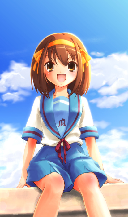 suzumiya haruhi (suzumiya haruhi no yuuutsu) drawn by pu-en