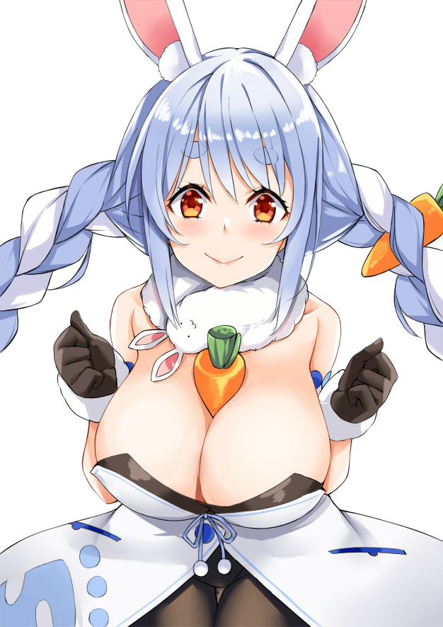 usada pekora and don-chan (hololive) drawn by kosuke_(bb)