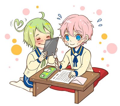 akita toushirou and mouri toushirou (touken ranbu) drawn by fujimaru_mirai