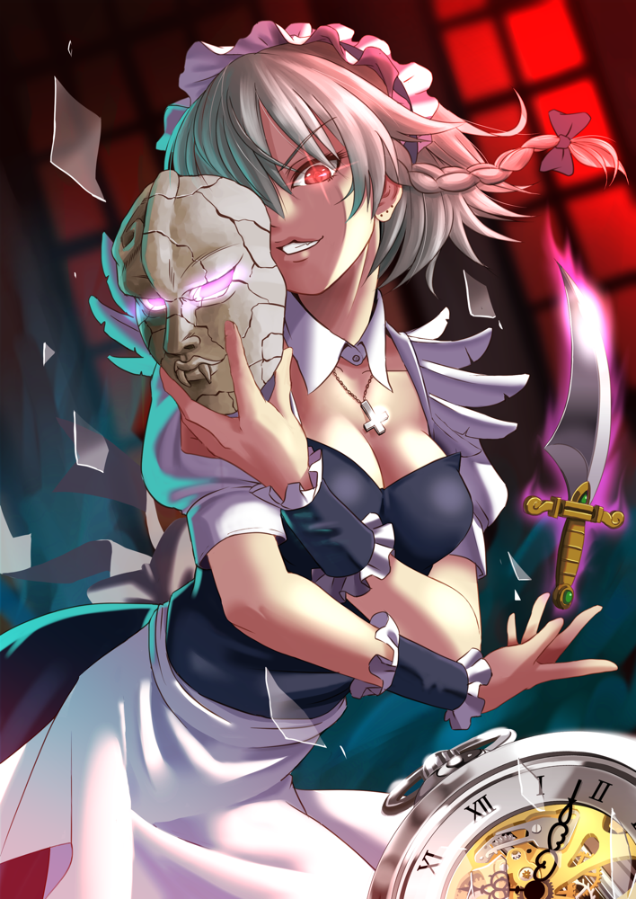 izayoi sakuya (touhou and 1 more) drawn by shimouki_izui