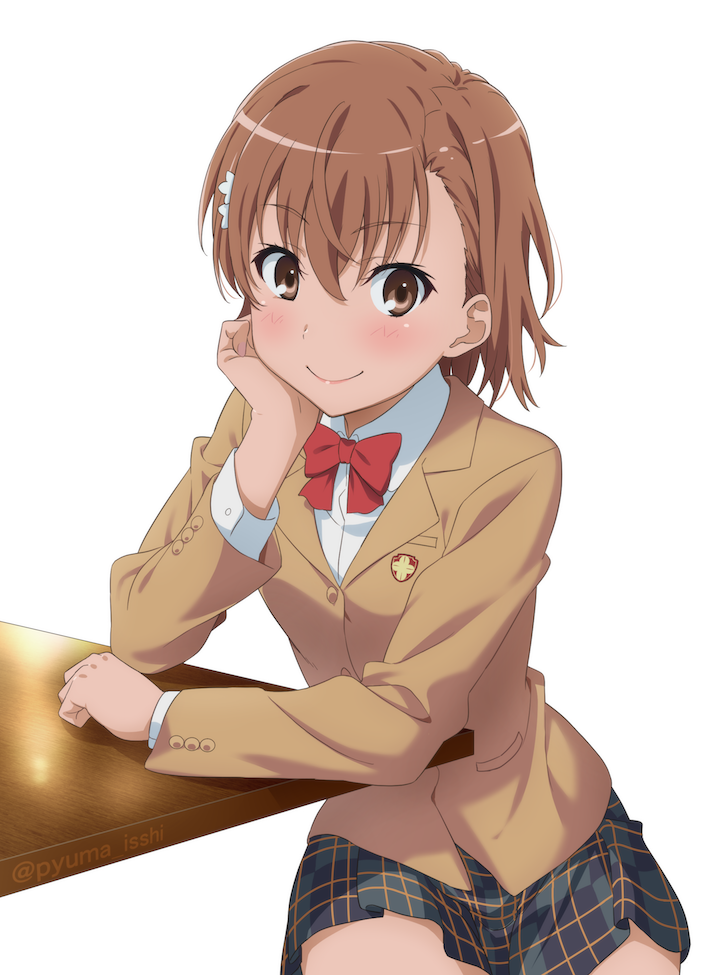 misaka mikoto (toaru majutsu no index and 1 more) drawn by isshi_pyuma