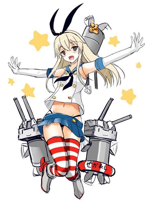shimakaze and rensouhou-chan (kantai collection) drawn by fatkewell