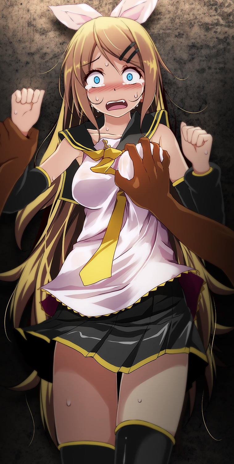 kagamine rin (vocaloid and 1 more) drawn by tsukishiro_saika