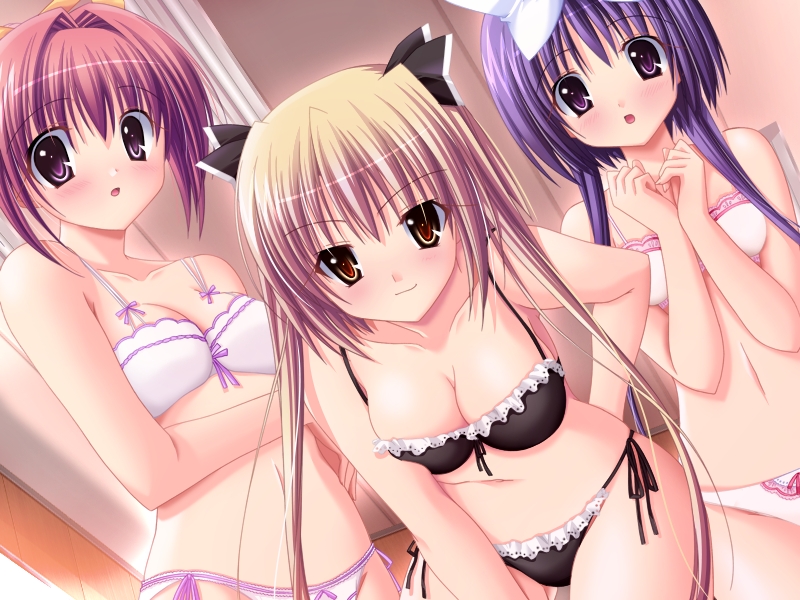 suzukaze asuka, emily winslet, and midou kotone (osananajimi to ama~ku ecchi ni sugosu houhou) drawn by choco_chip