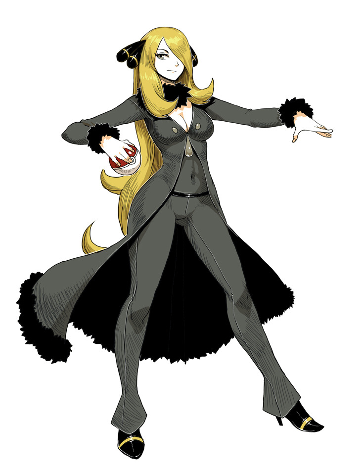 cynthia (pokemon and 1 more) drawn by genzoman
