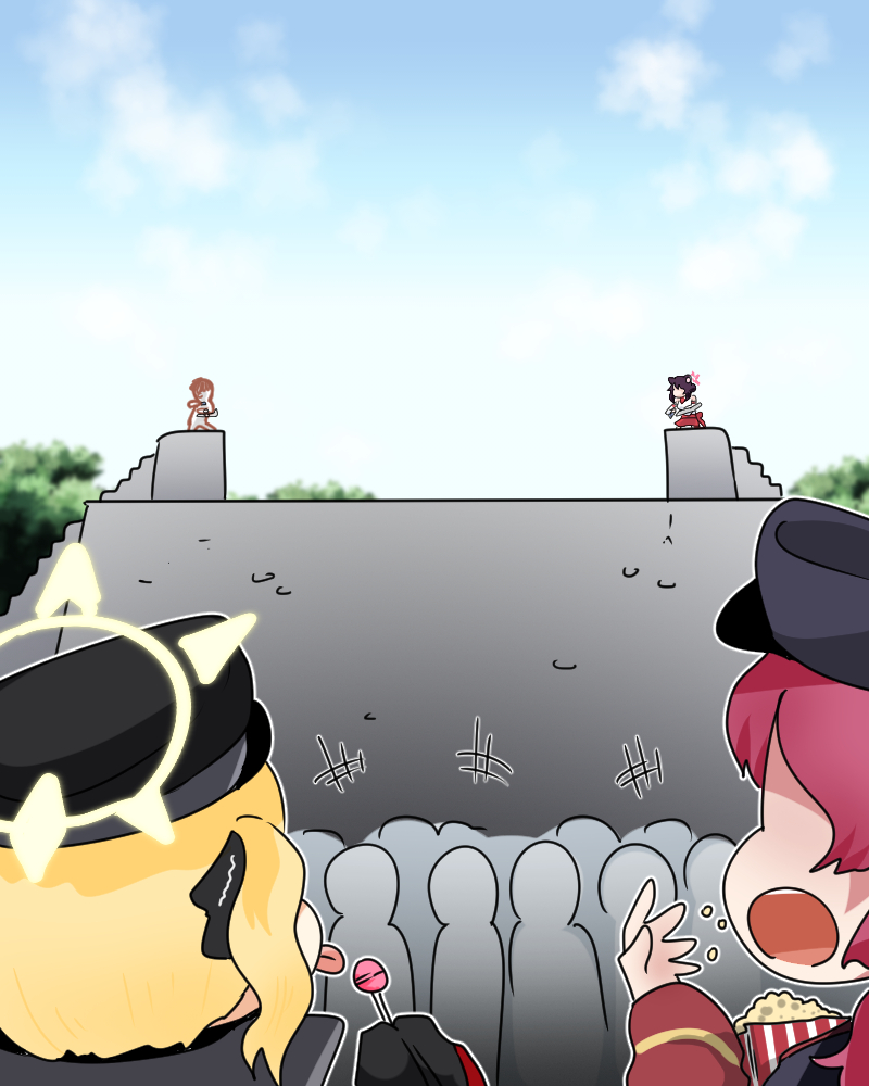 sensei, doodle sensei, ibuki, iroha, and kaede (blue archive and 1 more) drawn by c/h