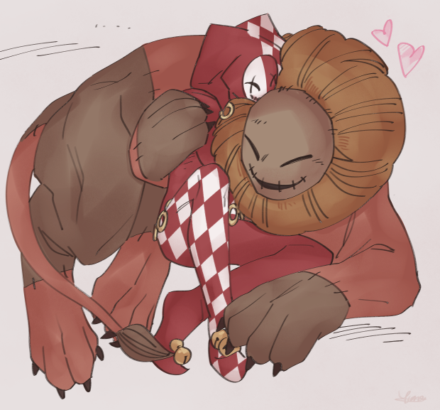 oswald and mr. lion (project moon and 1 more) drawn by force_(4sk_force)