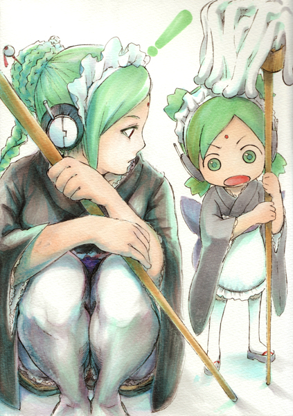 koiwai yotsuba and tama (gintama and 1 more) drawn by sokorahen_no_hito