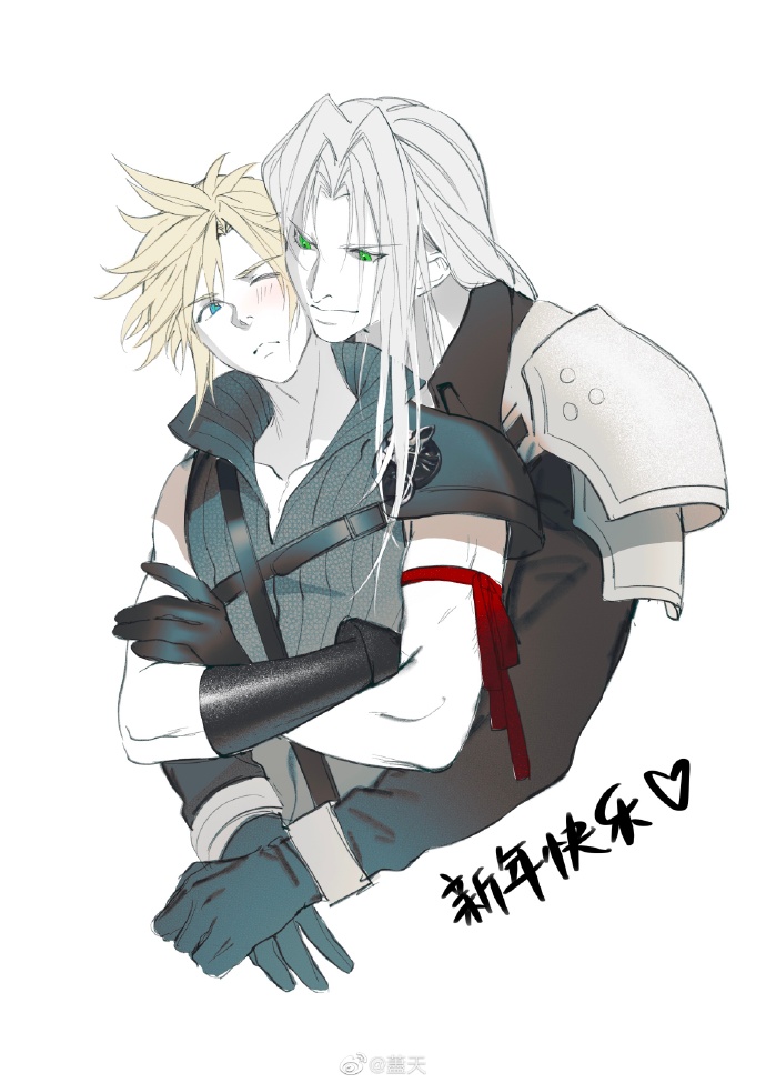 cloud strife and sephiroth (final fantasy and 2 more) drawn by xianyu314