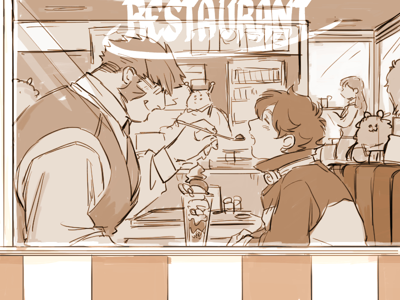 klaus von reinhertz and leonardo watch (kekkai sensen) drawn by nore_(boosuke)