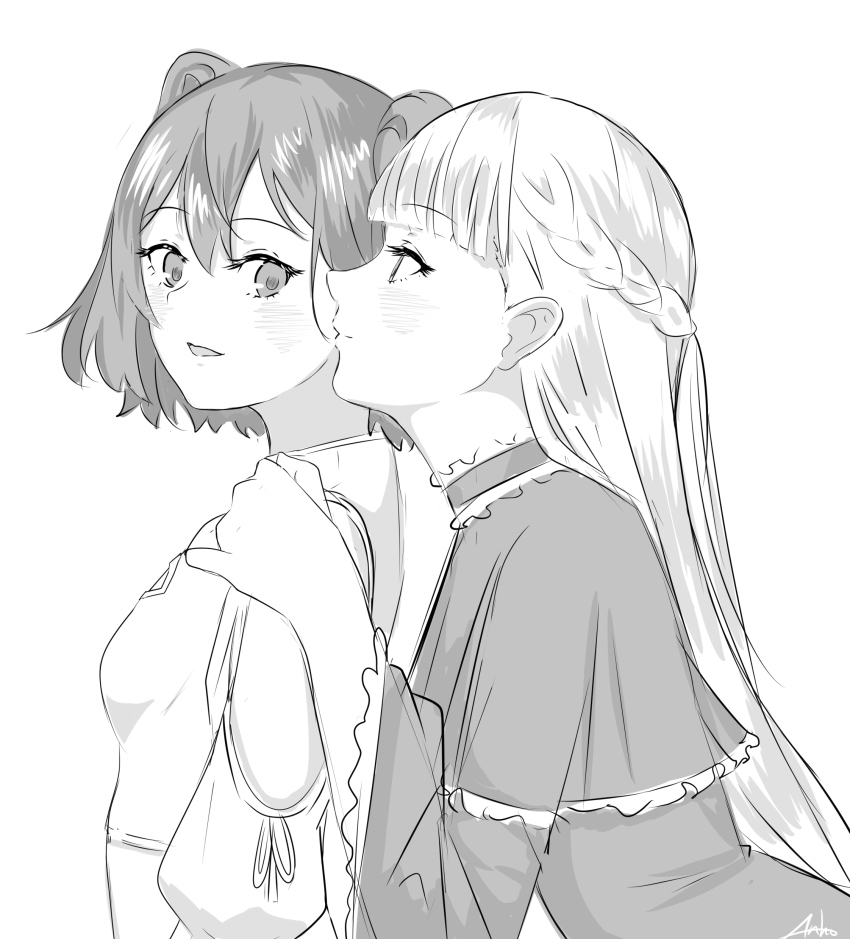 lawine and kanne (sousou no frieren) drawn by anho