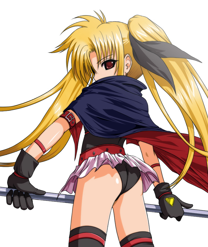 fate testarossa and bardiche (lyrical nanoha and 1 more)