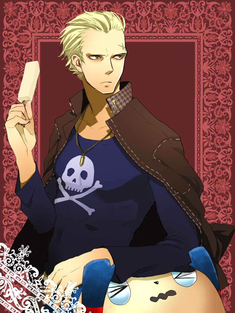 tatsumi kanji and kuma (persona and 1 more) drawn by nikutarou