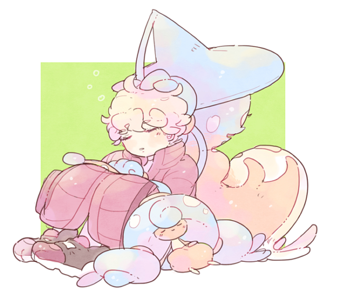 bede, hatterene, hatenna, and hattrem (pokemon and 1 more) drawn by katiko