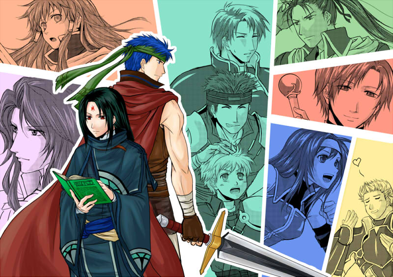 ike, mia, soren, mist, titania, and 6 more (fire emblem and 2 more) drawn by riyan