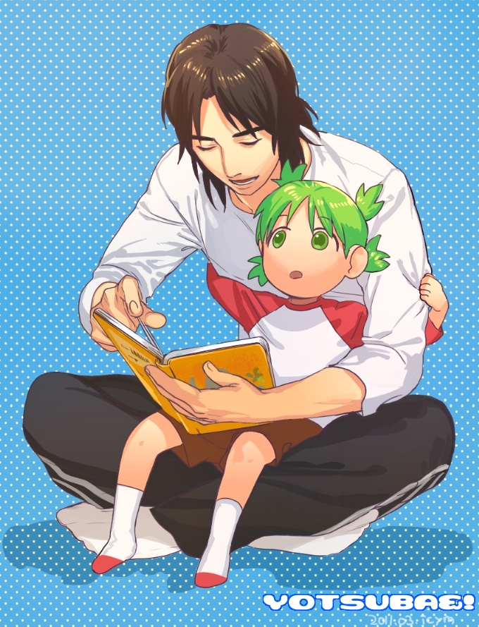 koiwai yotsuba and mr. koiwai (yotsubato!) drawn by icym