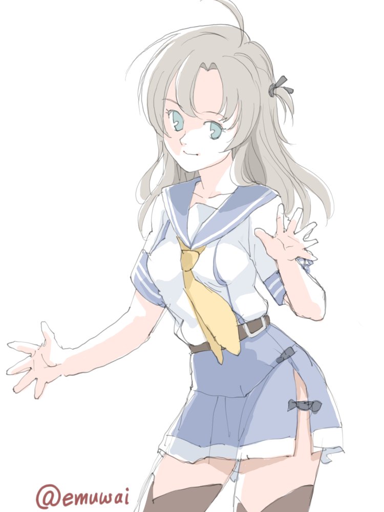 kinugasa and kinugasa kai ni (kantai collection) drawn by emuwai