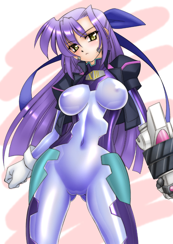 ginga nakajima and revolver knuckle (lyrical nanoha and 1 more) drawn by sakura_ryuuken