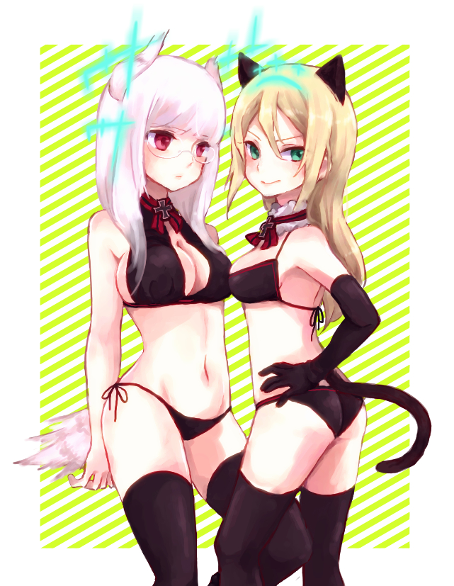 heidimarie w. schnaufer and heinrike prinzessin zu sayn-wittgenstein (world witches series and 2 more) drawn by hloox