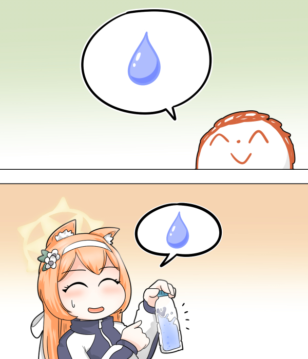sensei, doodle sensei, and mari (blue archive) drawn by c/h