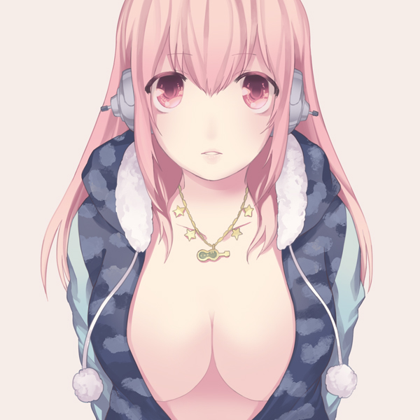 super sonico (nitroplus) drawn by mogi_(green_tea_planet)
