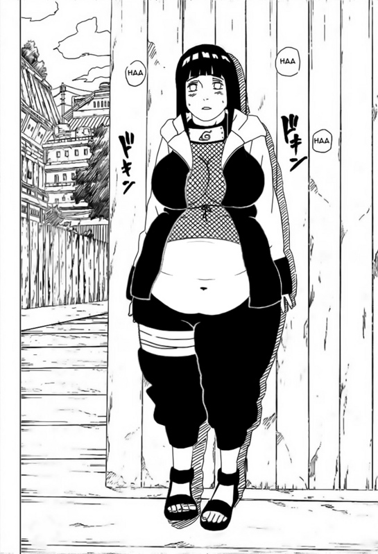 hyuuga hinata (naruto and 1 more) drawn by kishimoto_masashi