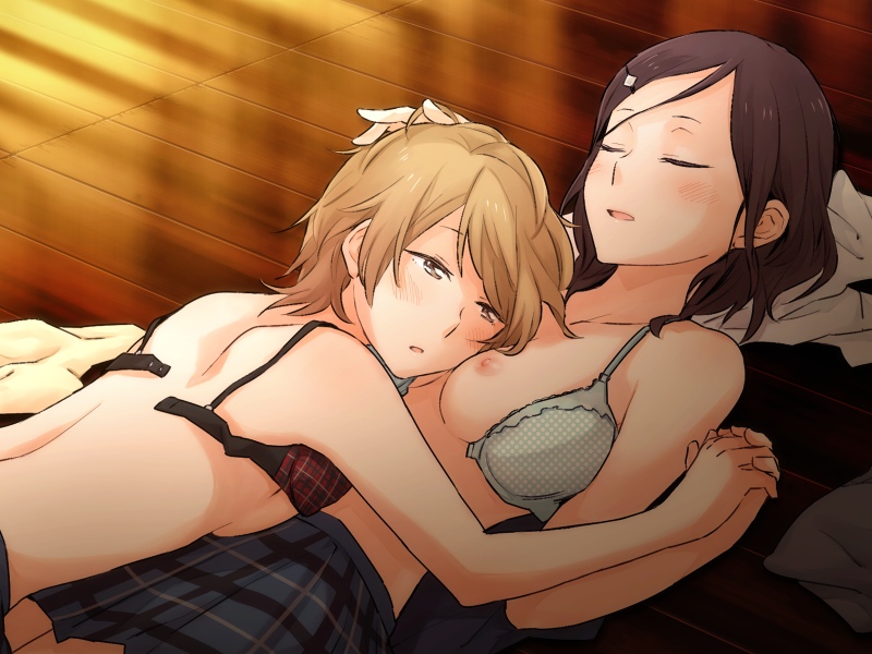 koba youka and ariu aki (okujou no yurirei-san) drawn by pe88y_(yu_tsugirls)