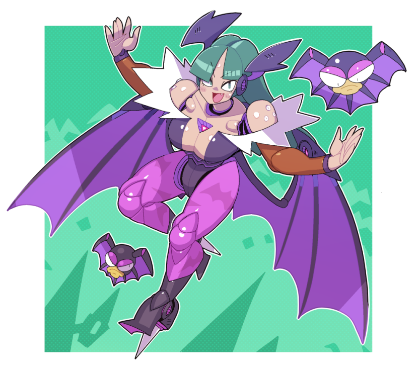 morrigan aensland and batton (darkstalkers and 1 more) drawn by shioinu_kemushi