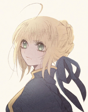 artoria pendragon and saber (fate and 1 more) drawn by tsumi_guilty