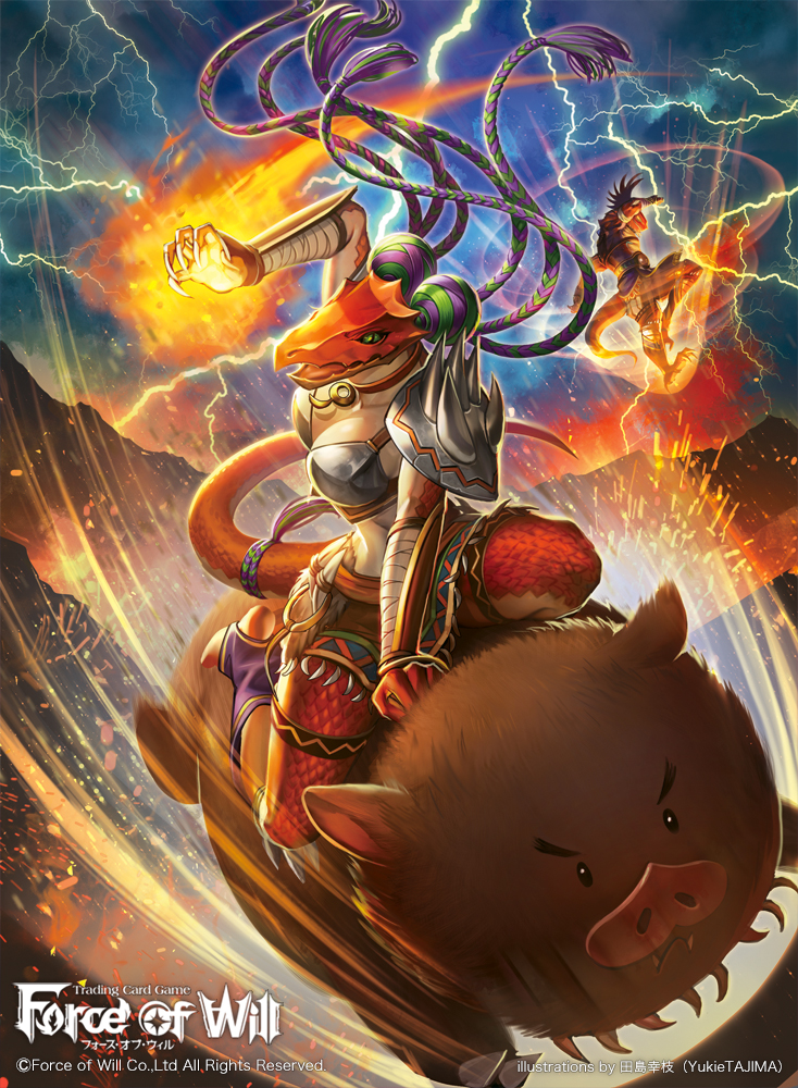 kirik rerik and pialle eille (force of will) drawn by tajima_yukie